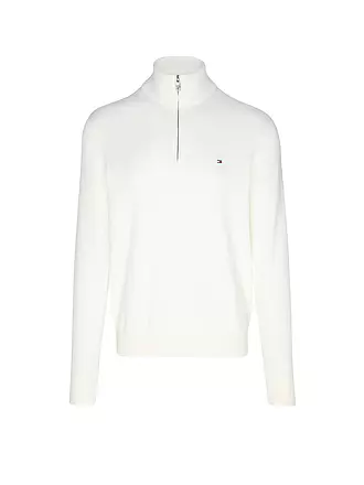 TOMMY HILFIGER | Pull Troyer | weiss